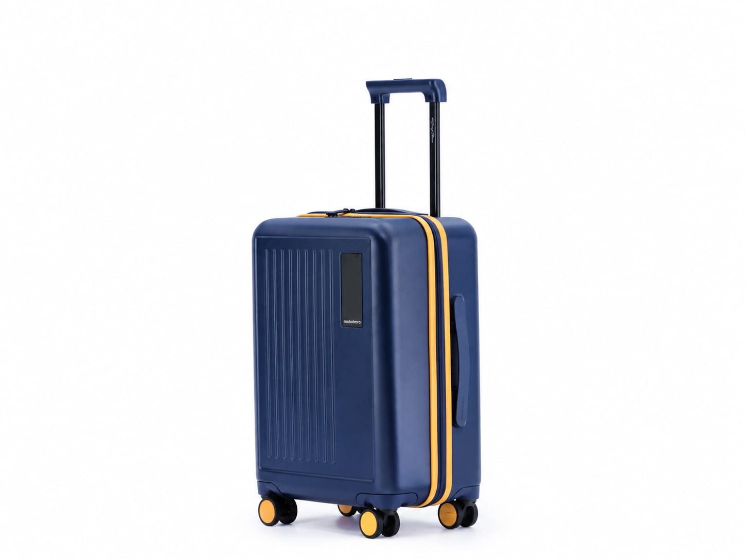 Mokobara The Float Textured Cabin Luggage – Navy Blue & Yellow