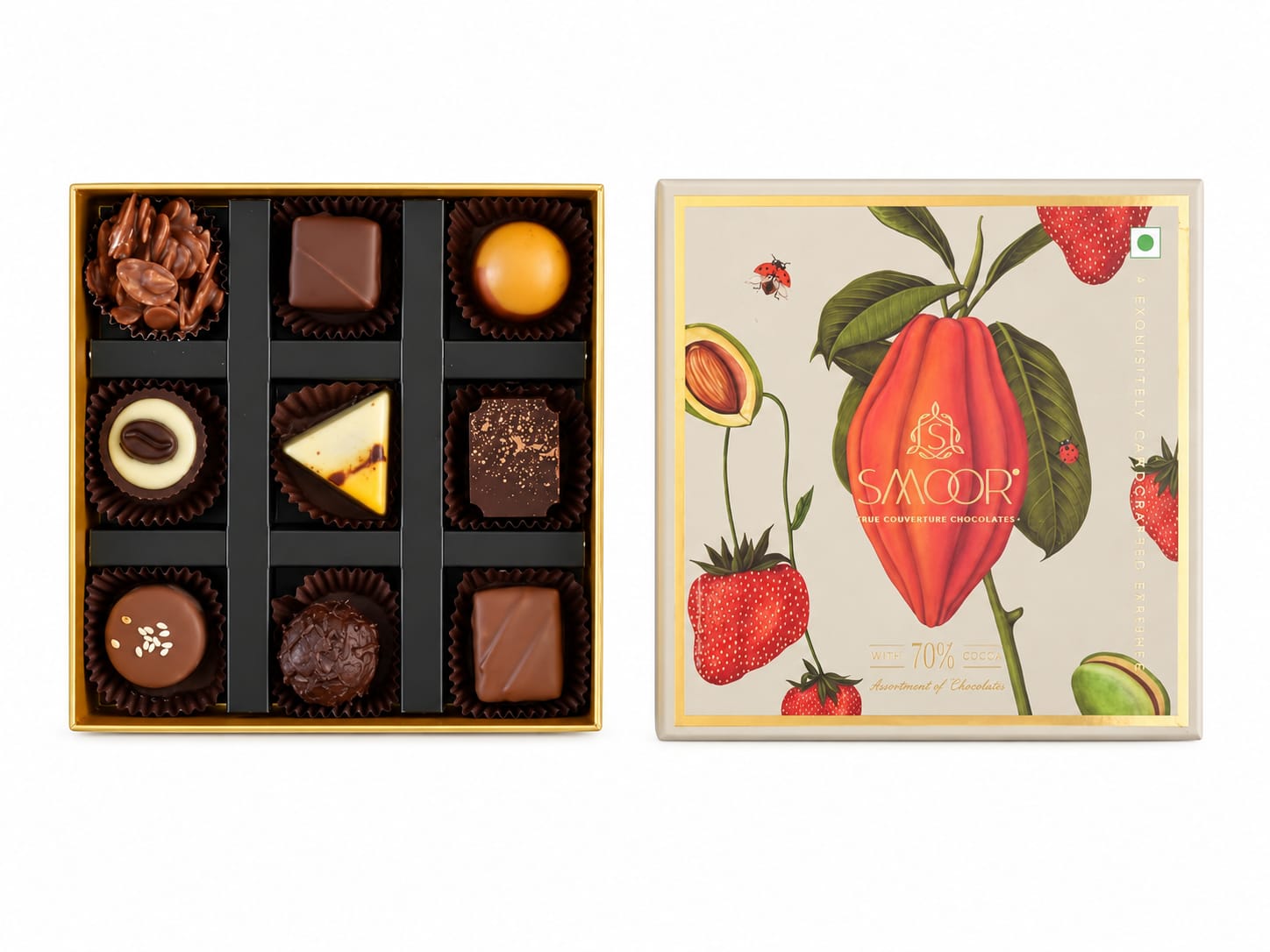 SMOOR Luxury Chocolates – 70% Cocoa Assortment