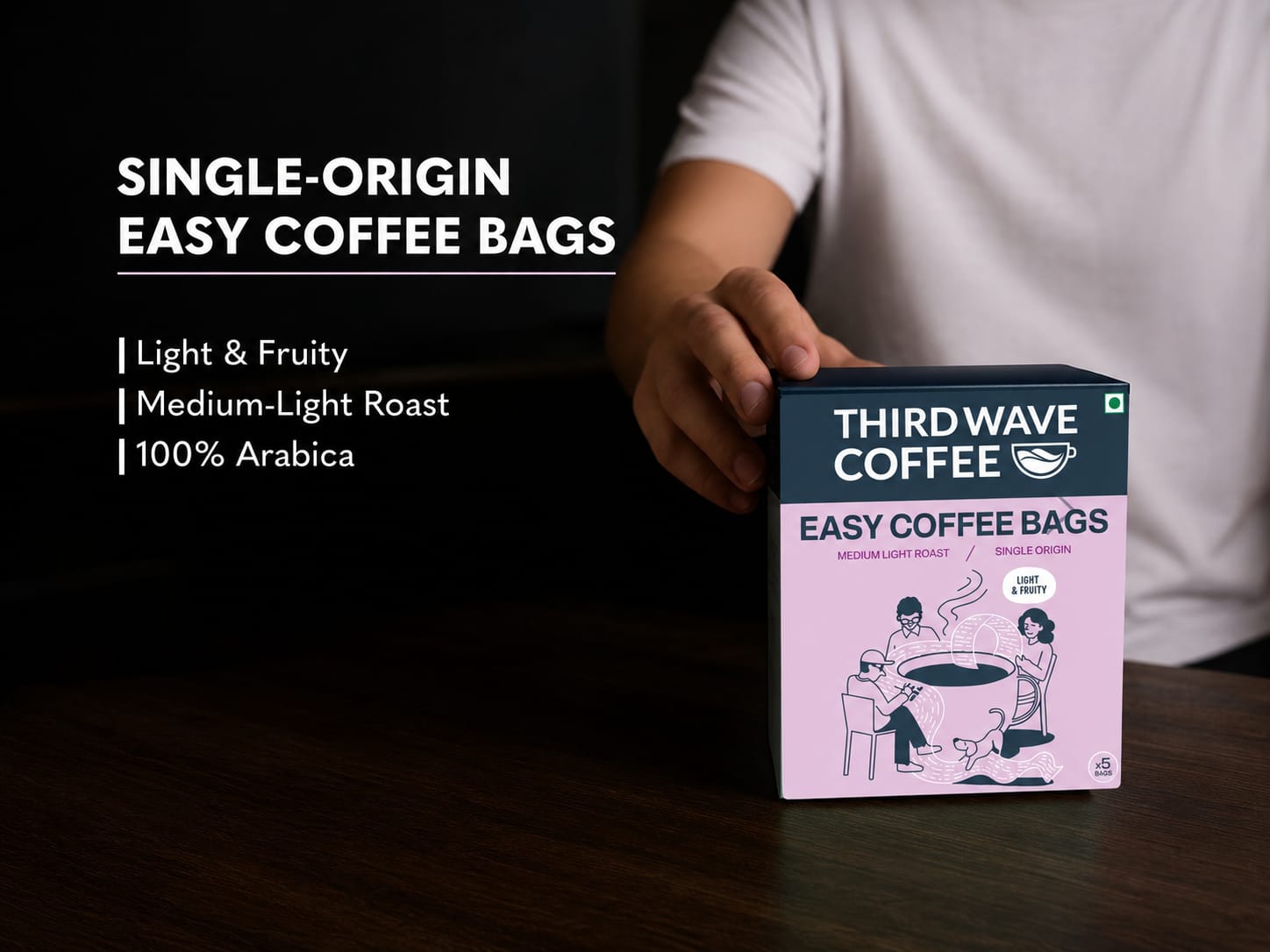 Third Wave Coffee Single Origin Easy Coffee Bags – Box of 5