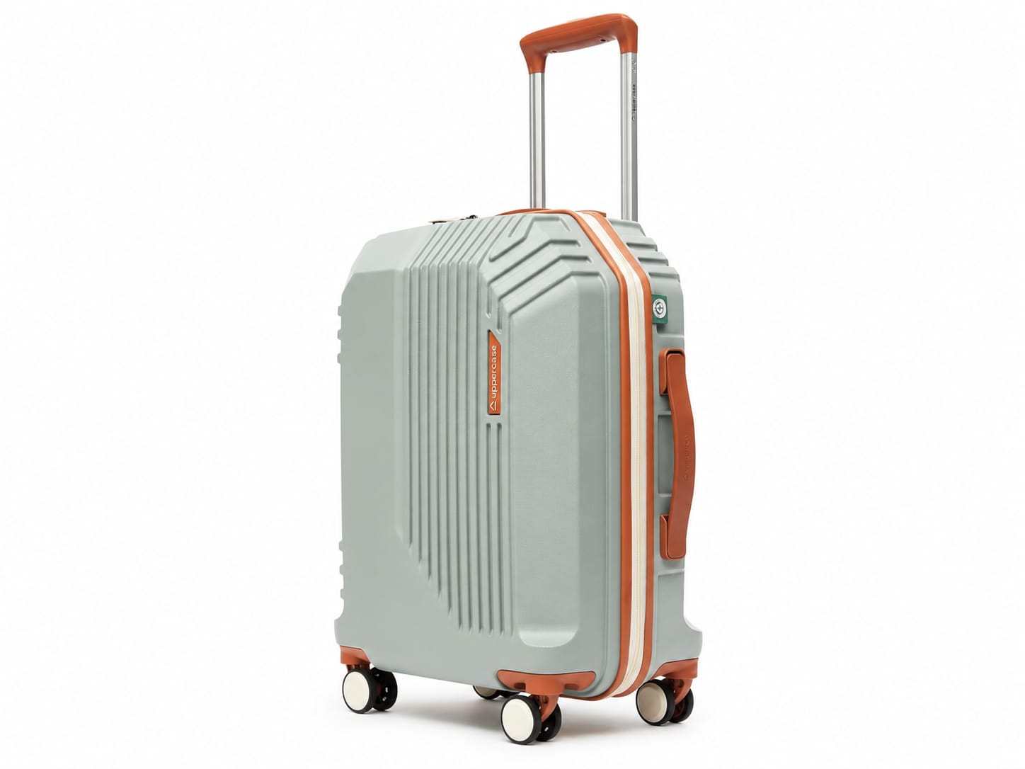 uppercase Topo Hard-Sided Trolley – Grey/Orange